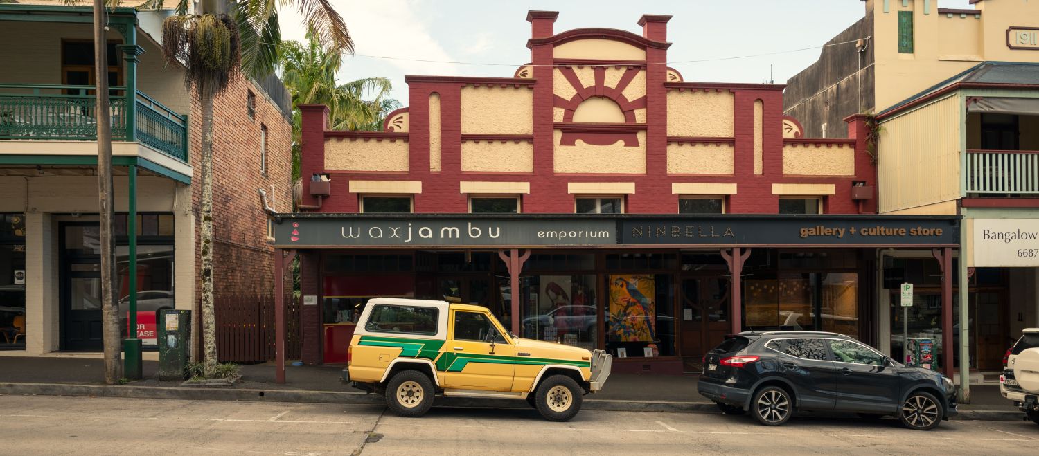 Bangalow's historic village shopfronts